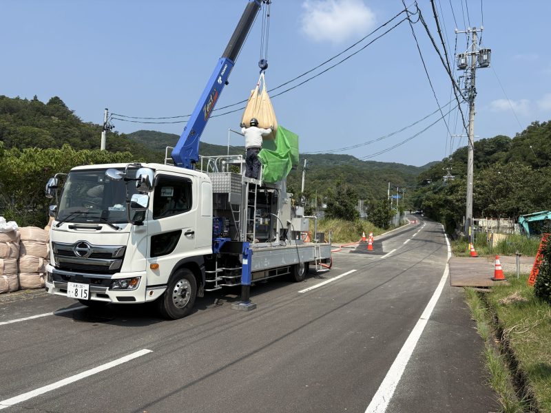 既設管閉塞工(セルクリート工法)